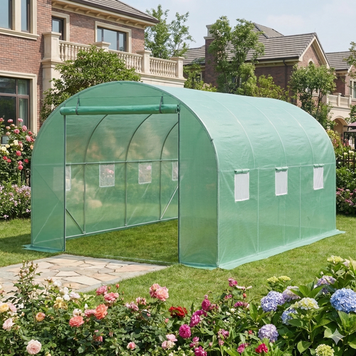 Serre Tunnel Grand Espace – Structure Renforcée (6m2)