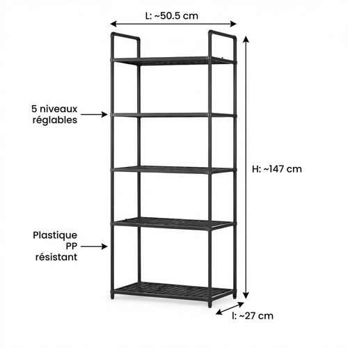 Rangéo – Étagère Modulable