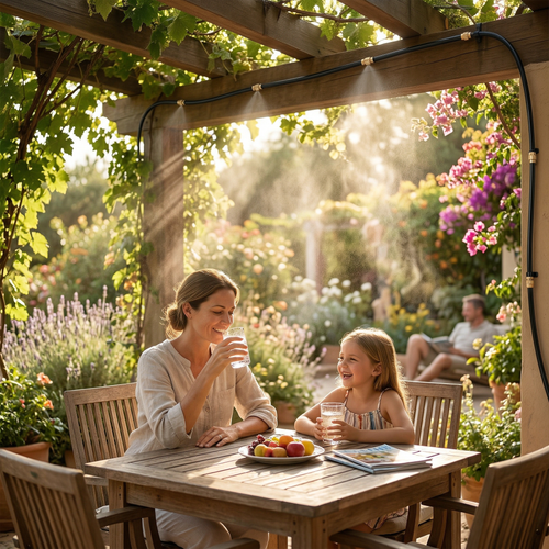 Brumisateur terrasse extérieure et jardin