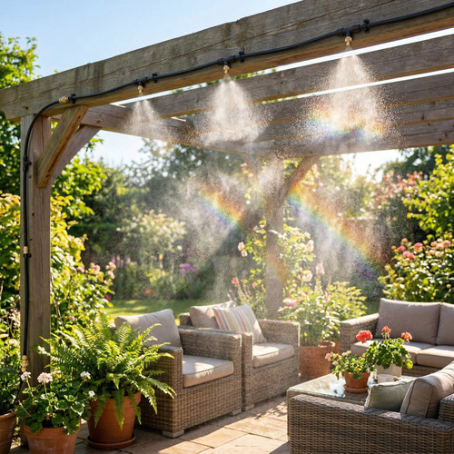 Brumisateur terrasse extérieure et jardin