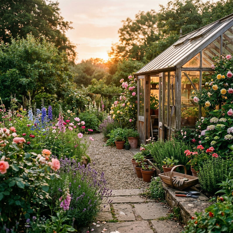 Serre tunnel Serrevia avec plants de tomates et légumes