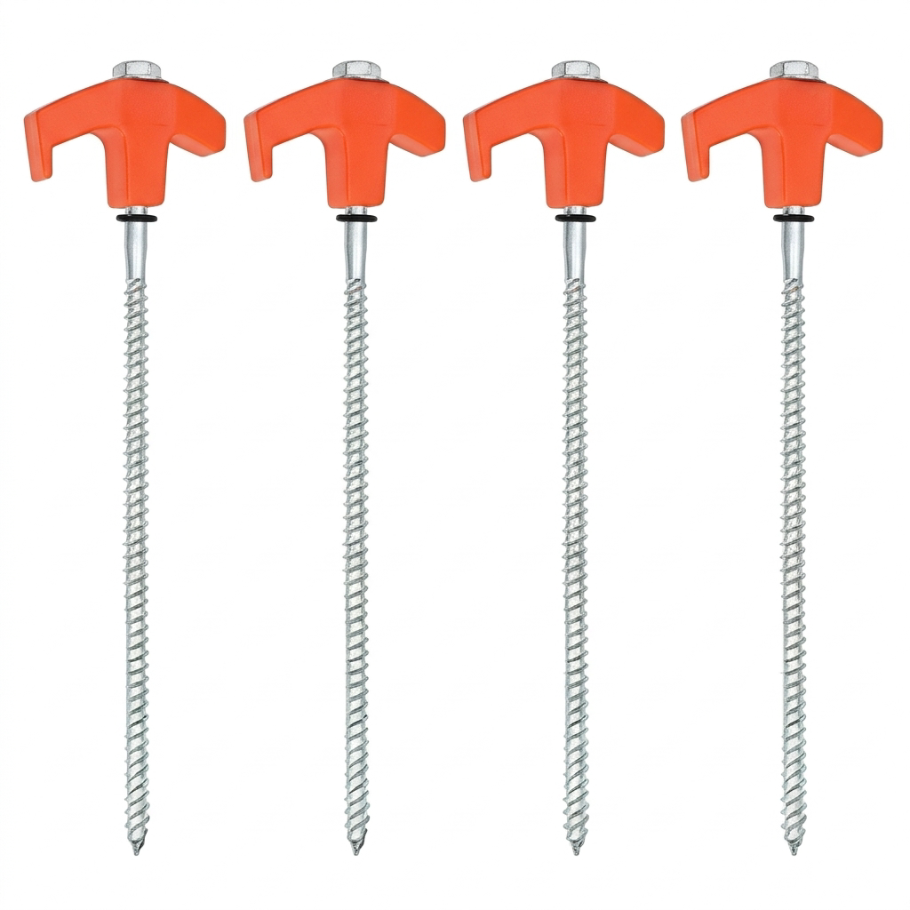 Piquets de serres spirale de 30 cm - lot de 4 — detail