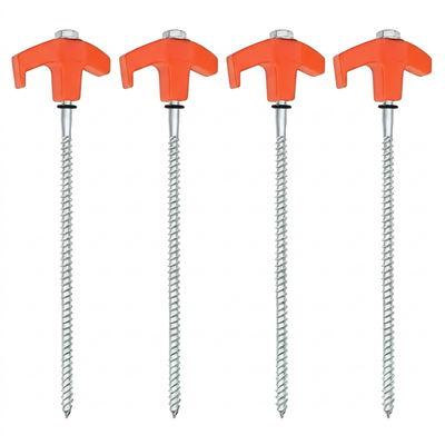 Piquets de serres spirale de 30 cm - lot de 4 — detail