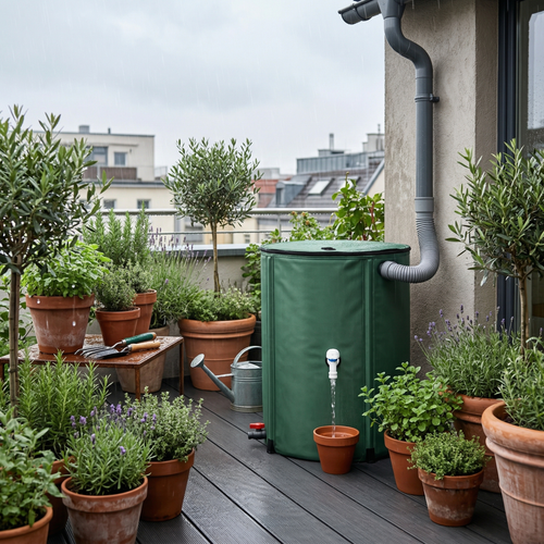 Réservoir d'eau de pluie souple