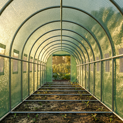 Serre tunnel 20 m² acier galvanisé – 10x2x2 m