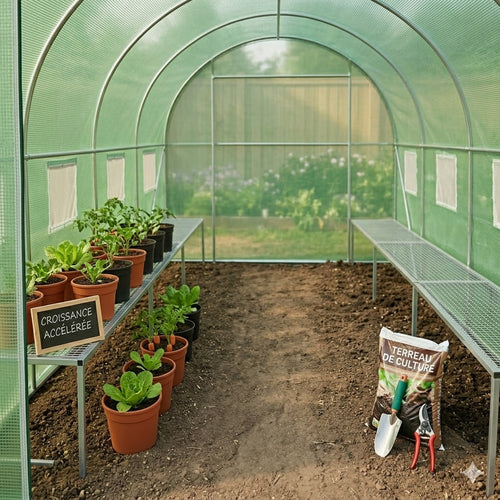 Serre Balcon Réfléchissante – Croissance Accélérée (18m2)